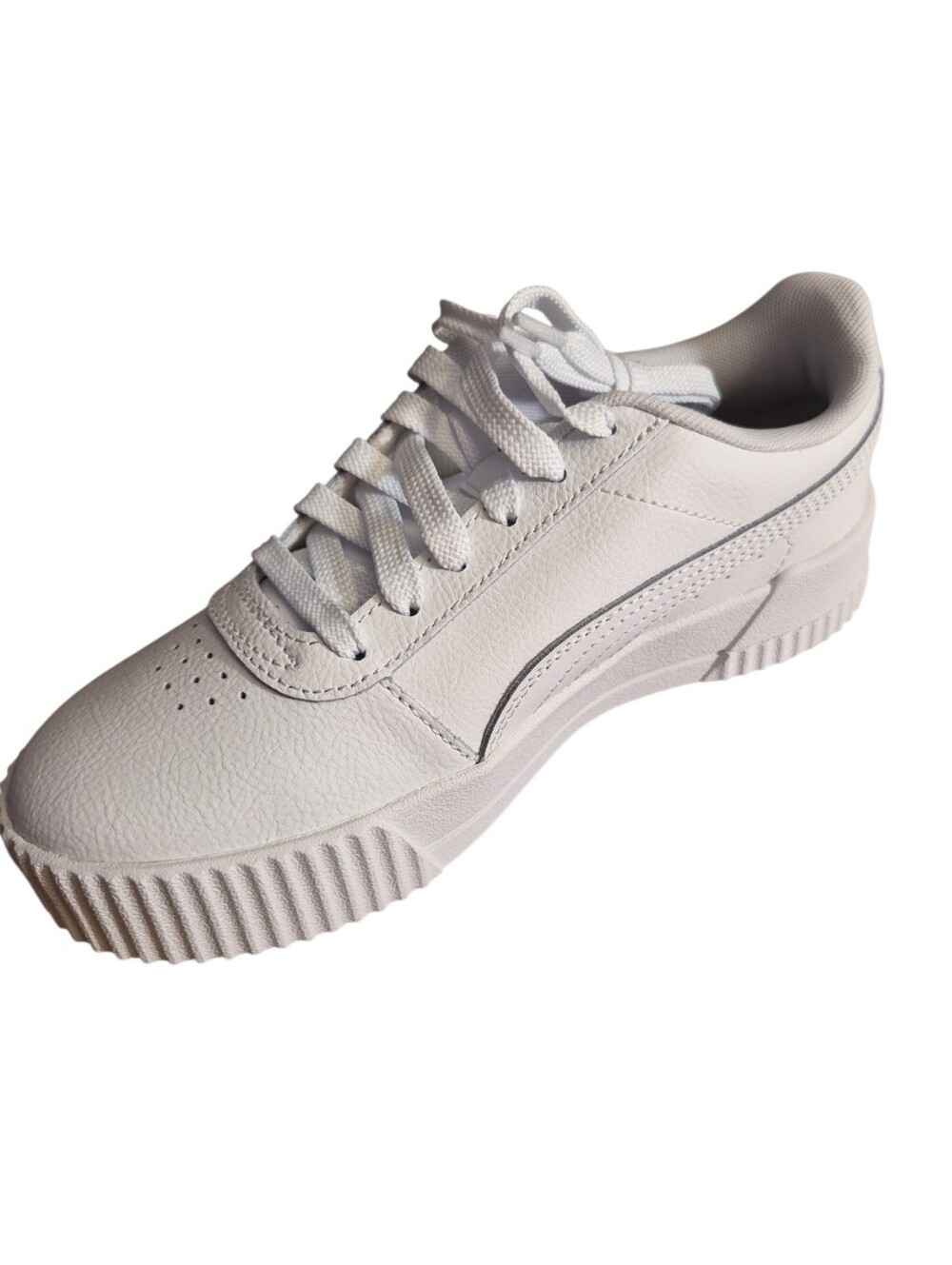 NWT-PUMA Womens Size 6 Carina 2.0, White Low-Top Platform Sneaker - Picture 2 of 4
